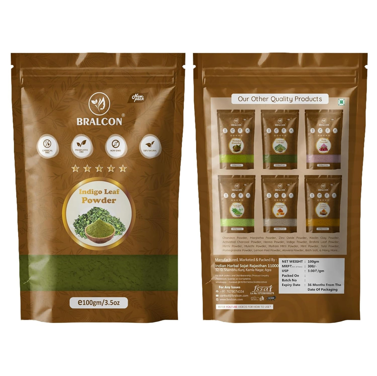 BRALCON Indigo Powder -100g
