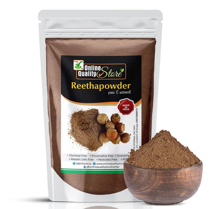 Online Quality Store Reetha (200g) + Amla (200g) + Shikakai (200g) + Bhringraj (200g) + Hibiscus (200g) + Mehandi (200g) + FREE Indigo (200g) Powder For Hairs, 1400g