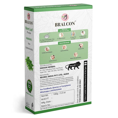 BRALCON Rose, Chandan, Neem, Orange Powder Combo-400g(100g x 4 Pack, Organic)