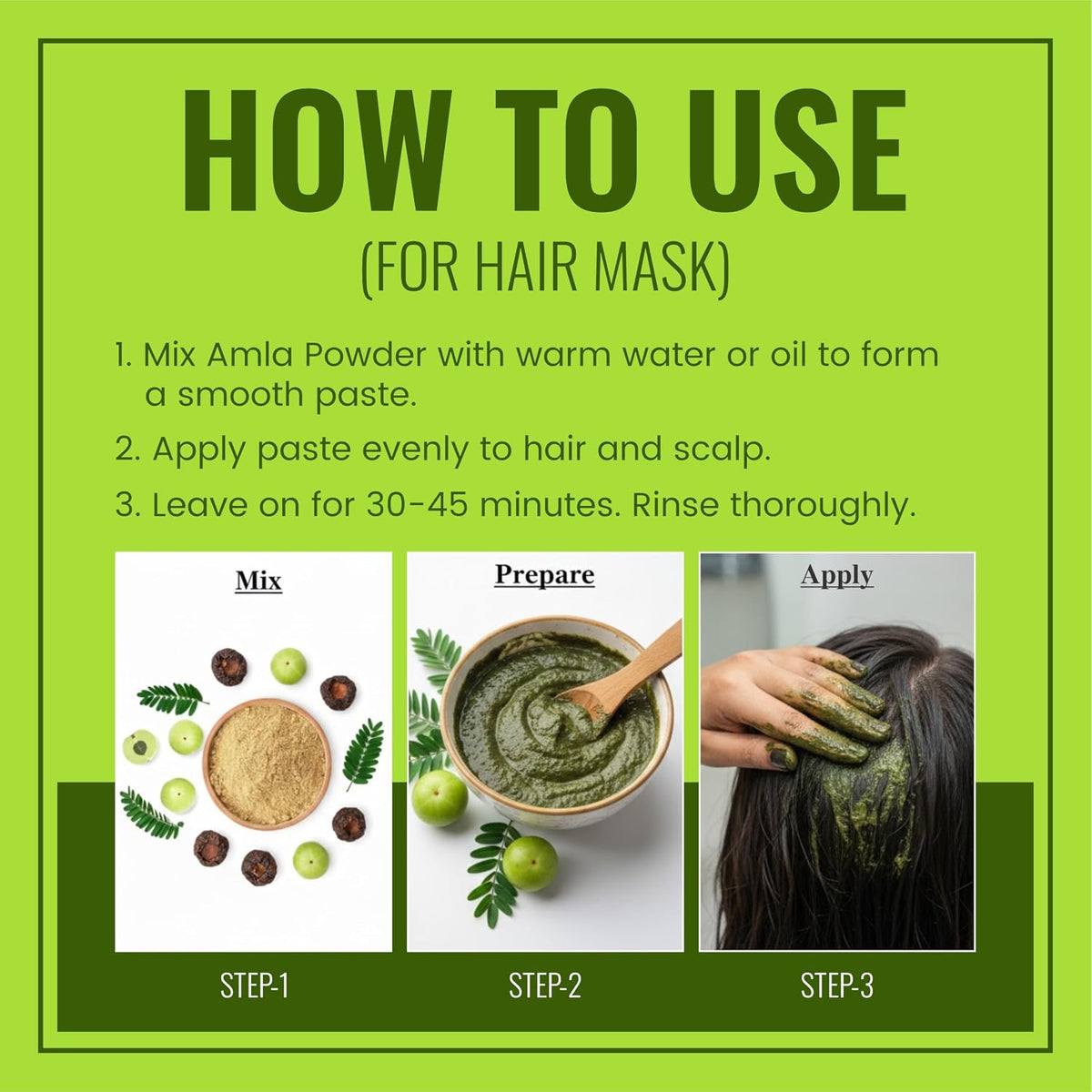 BRALCON Amla Powder 100g || 100% Natural Amla Indian Gooseberry Fruit Powder for Hair 100g Pack