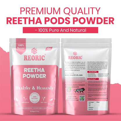 REORIC Reetha Powder for Hair Wash & Scalp Care -100g