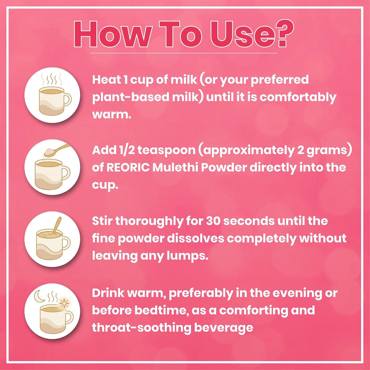 REORIC Mulethi Powder food - 100g