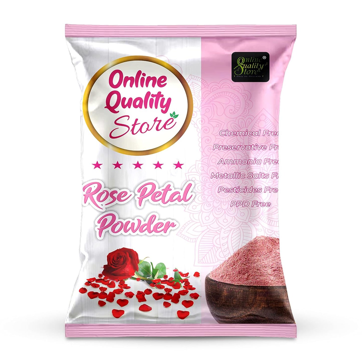Multani Mitti Powder + Chandan + Orange Peel + Neem + Rose Powder (Pack of 5) 400g