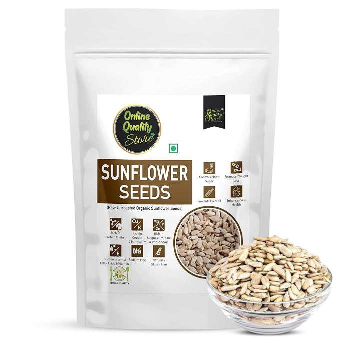 Online Quality Store Organic Sunflower Seeds-100gm|Protein and Fiber Rich Sunflower Seeds