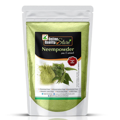 Online Quality Store neem powder for face pack |neem powder |neem powder for face pack organic |pure neem powder |pure organic neem powder for face,body,skin,hair,plants |azadirachta indica,100g