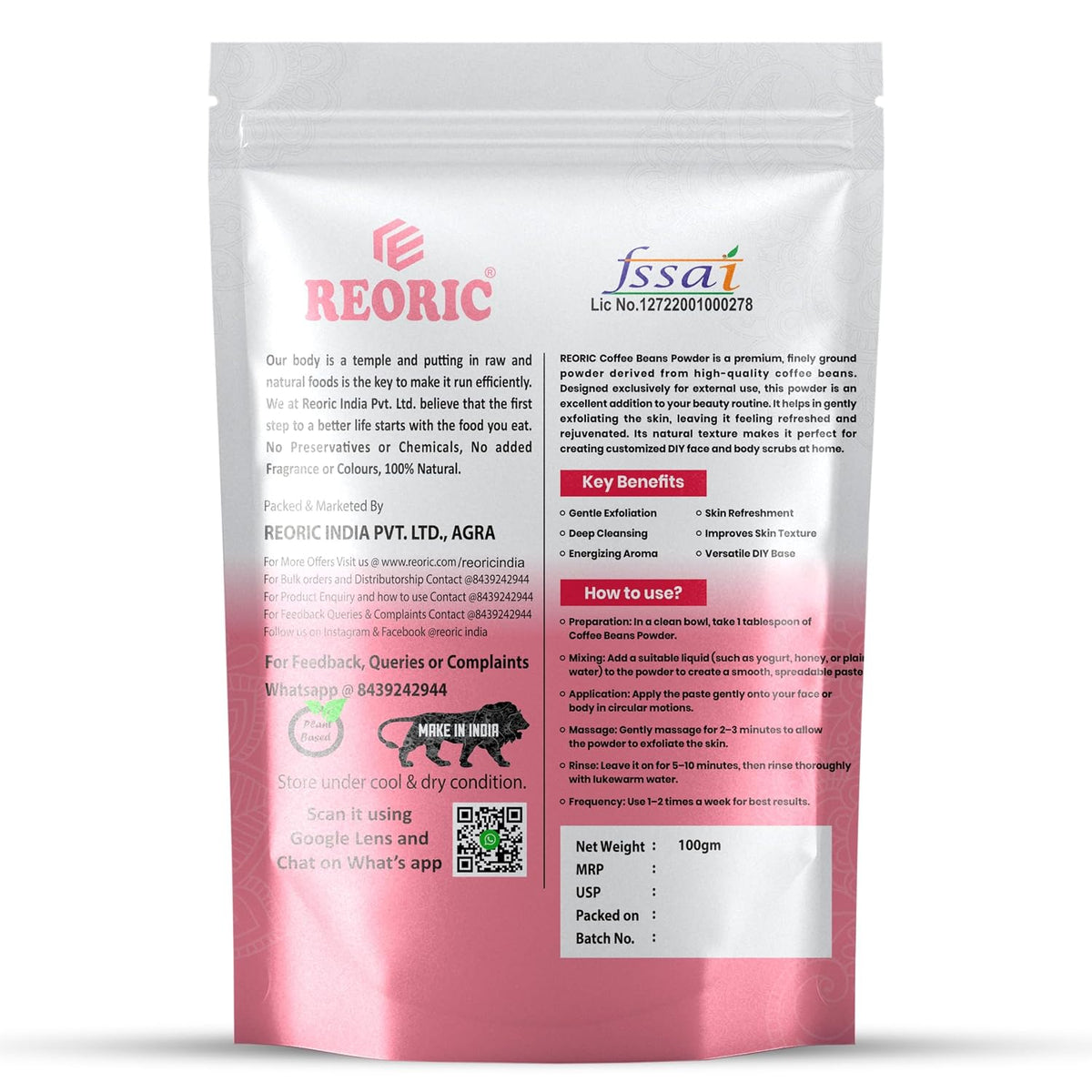 REORIC Coffee Powder 100g