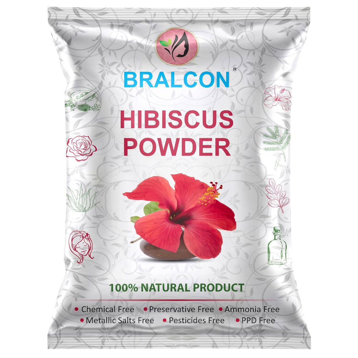 Amla, Reetha, Shikakai, Hibiscus, Bhringraj - 100g each (100 X 5 Pack) || Natural Herbal Powder Combo for Hairs || Chemical Free (Pack of 5, 100g each, Total 500 g Pack)
