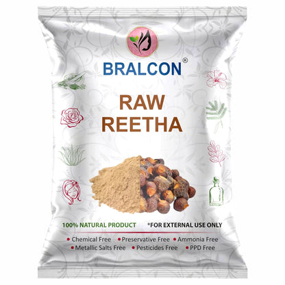 BRALCON Organic Raw Reetha, Amla, Shikakai Combo Pack- 300g(100g x 3 Pack)