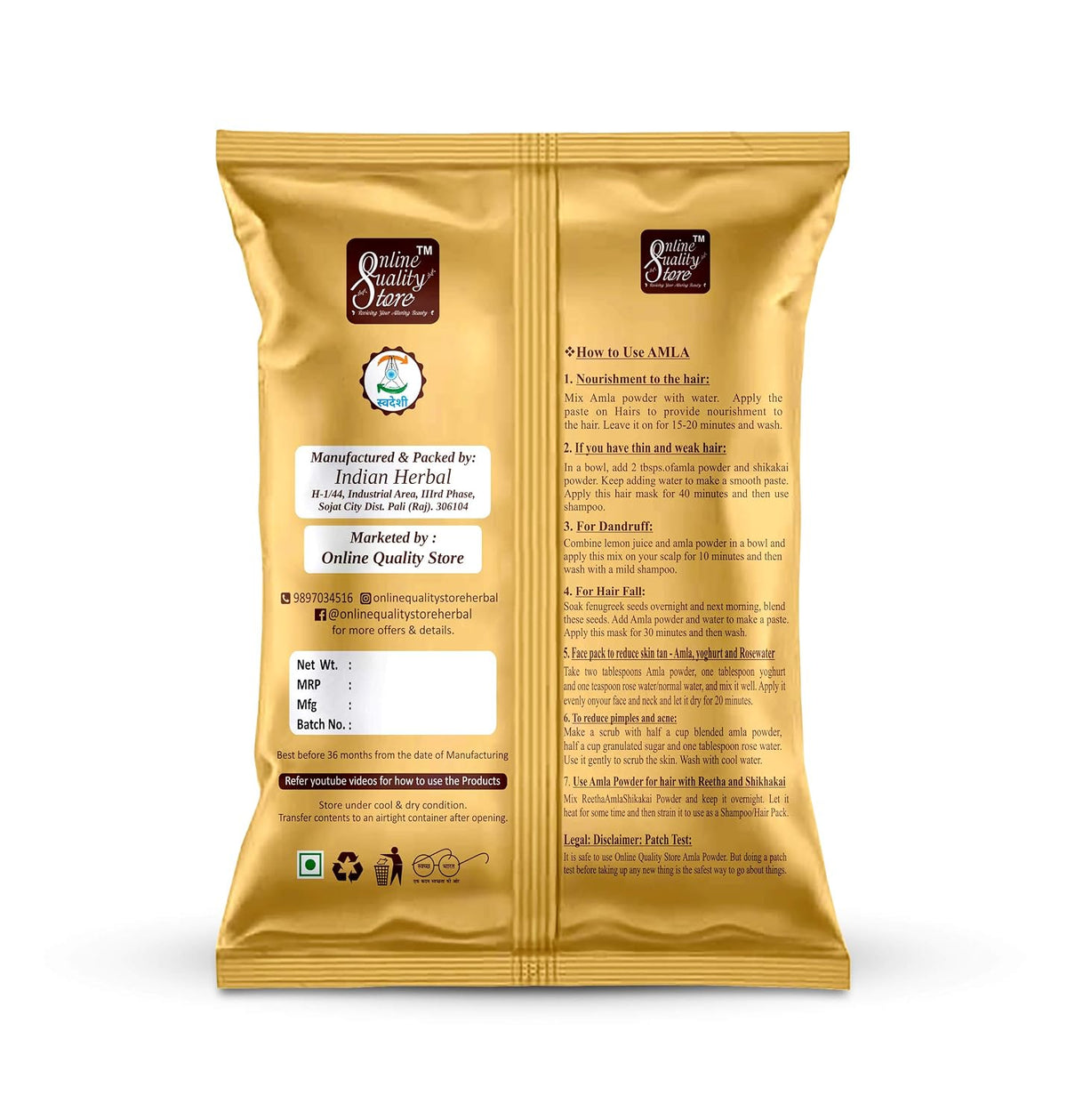 Online Quality Store Amla Reetha Shikakai, Bhringraj and Hibiscus Powder for Hair |Aritha|Ritha|Soapnuts|Indian Gooseberry powder |organic Bhringraj Powder |Hibiscus Powder/gudhal powder/gudhal fool powder(Pack of 5 ,50g each ,Total 250g Pack)