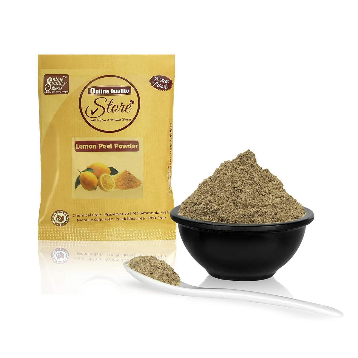 Online Quality Store Lemon Peel Powder, Mulethi Powder & Orange Peel Powder