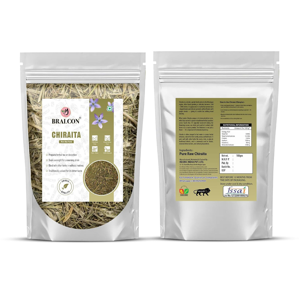 BRALCON Chirata - 100g