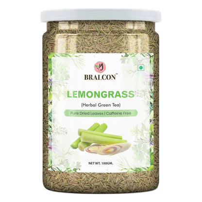 BRALCON Herbal Tea Combo Pack- Green Tea, Lemongrass, Hibiscus Flower, Rosemary, 100g Each