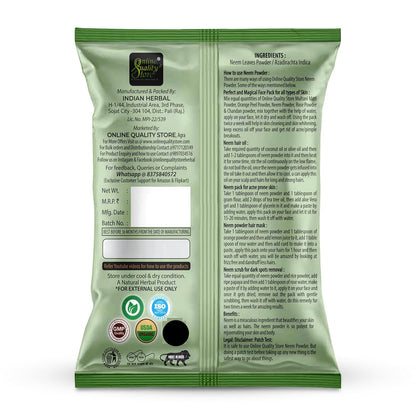 Online Quality Store face pack for glowing skin and pimples combo pack of :-( Multani Mitti 100g,Chandan Powder 50g,Orange Peel Powder 50g, Neem Powder 50g and Rose Powder 50g,kasturi turmeric 50 gm,pomegranate powder 50 gm , 400g