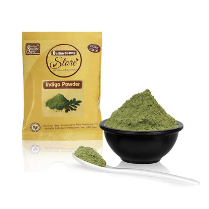 Online Quality Store Reetha (50g) + Amla (50g) + Shikakai (50g) + Bhringraj (50g) + Hibiscus (50g) + Mehandi (50g) + free Indigo (50g) Powder For Hairs, 350g