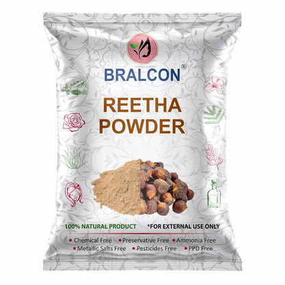 BRALCON Reetha Amla Shikakai Powder | Natural Hair Care Powder Set - 300 g , 100g Each | Chemical-Free | Hair Shampoo