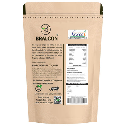 BRALCON Pure Safed Musli Root Powder -100g
