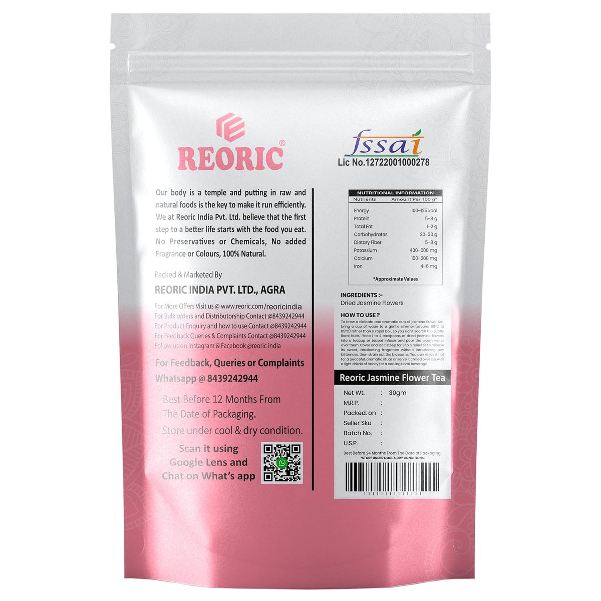 REORIC Jasmine Flower Tea 30g