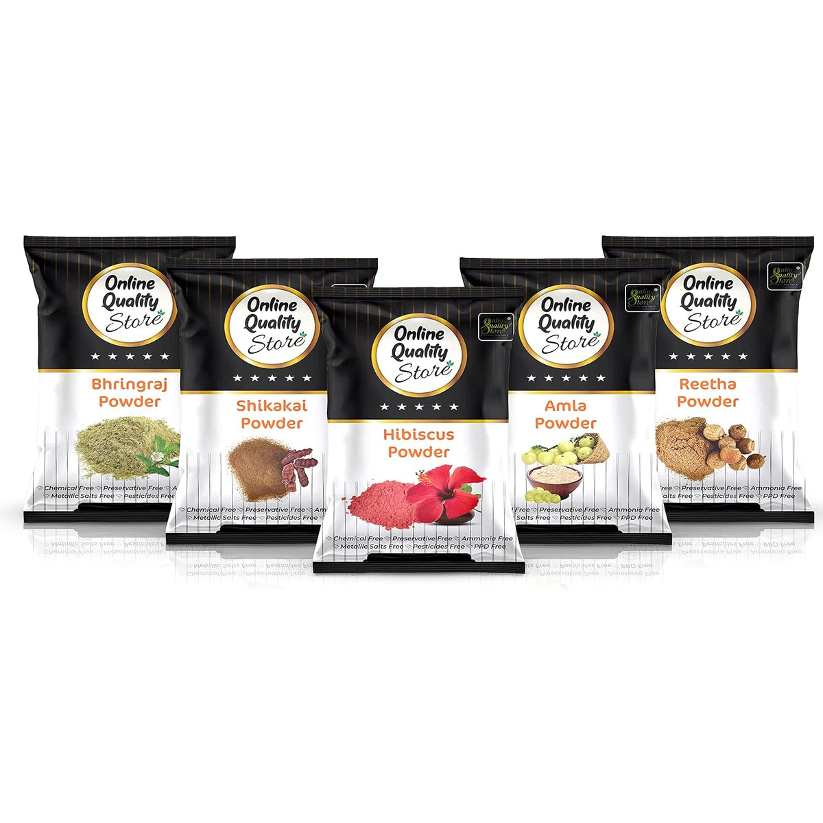 Online Quality Store Amla Reetha Shikakai Bhringraj and Hibiscus Powder for Hair |hair mask |hair pack for dry and frizzy hair |,Ritha|Soapnuts|Aritha|Indian Gooseberry powder |organic Bhringraj Powder |gudhal powder |gudhal fool powder ,400g