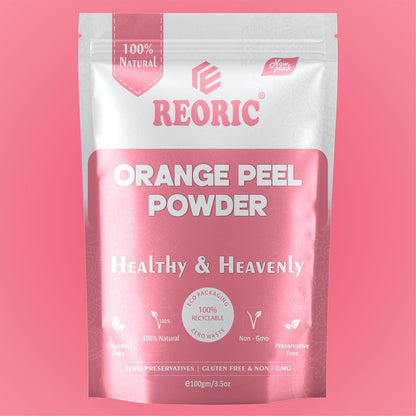 REORIC Herbal Face Pack Powder Combo Pack of 6 (100g Each) - Turmeric, Sandalwood, Neem, Orange Peel, Rose & Multani Mitti Powder