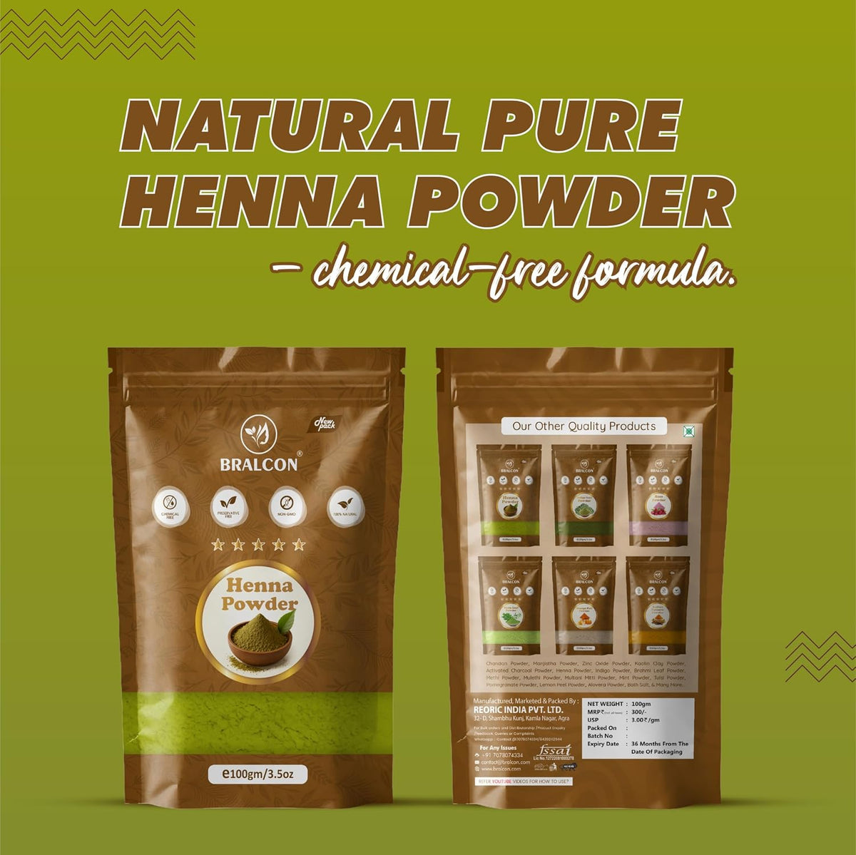BRALCON Henna Powder  -100g