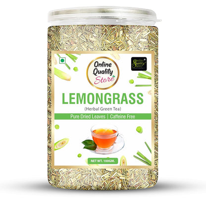 Online Quality Store Organic Lemongrass Herbal Tea - 100g | Lemongrass Tea Leaves |Herbal Green Tea