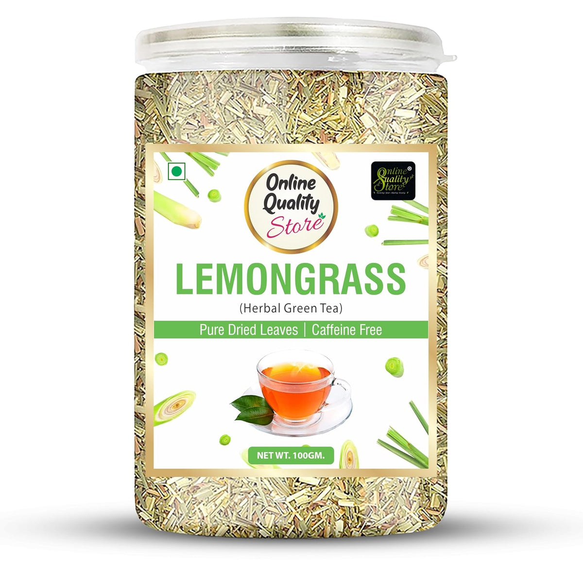 Online Quality Store Organic Lemongrass Herbal Tea - 100g | Lemongrass Tea Leaves