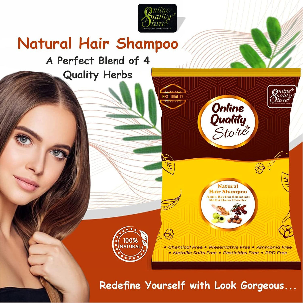 Online Quality Store dry shampoo | Amla Reetha Shikakai Powder Natural Hair Shampoo for Hair (200g Pack,dry)