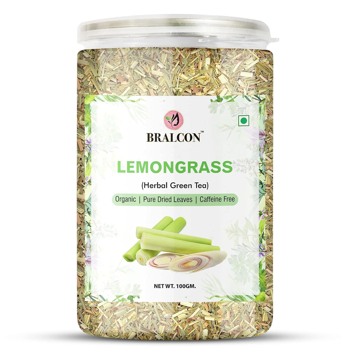 BRALCON Hibiscus Flower Tea,Butterfly Pea Flower Tea,Chamomile Flower Tea,Lemongrass Tea-400g(100g x 4 Pack)