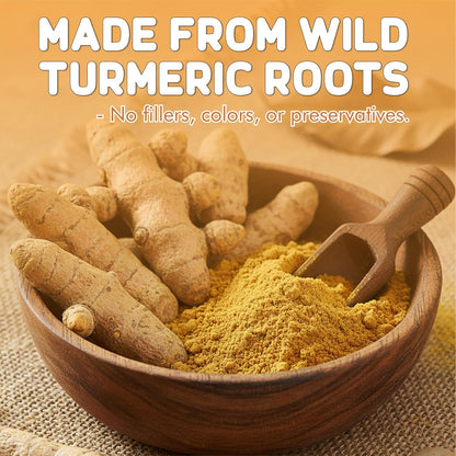 BRALCON Kasturi Turmeric Powder 100gm for Face Beauty and Skin Treatment - Wild Turmeric Powder for All Skin Types - 100% Natural and Chemical Free