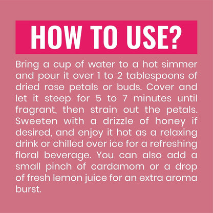 BRALCON Dried Rose Flower Petals Herbal Tea - 30g