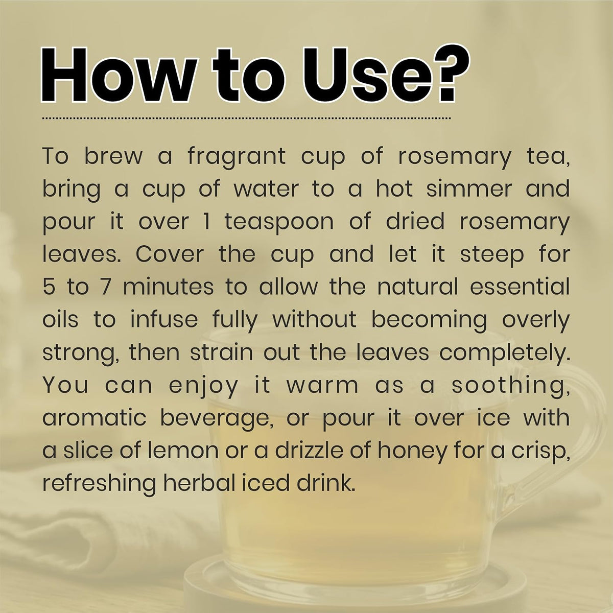BRALCON Dried Rosemary Leaves Herbal Tea 30g