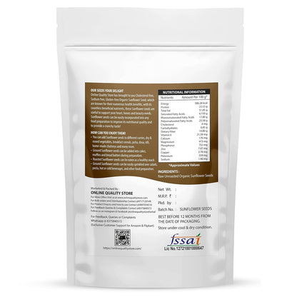 Online Quality Store Organic Combo of Sunflower Seeds, Pumpkin Seeds -200gm (2 x 100gm Pack)