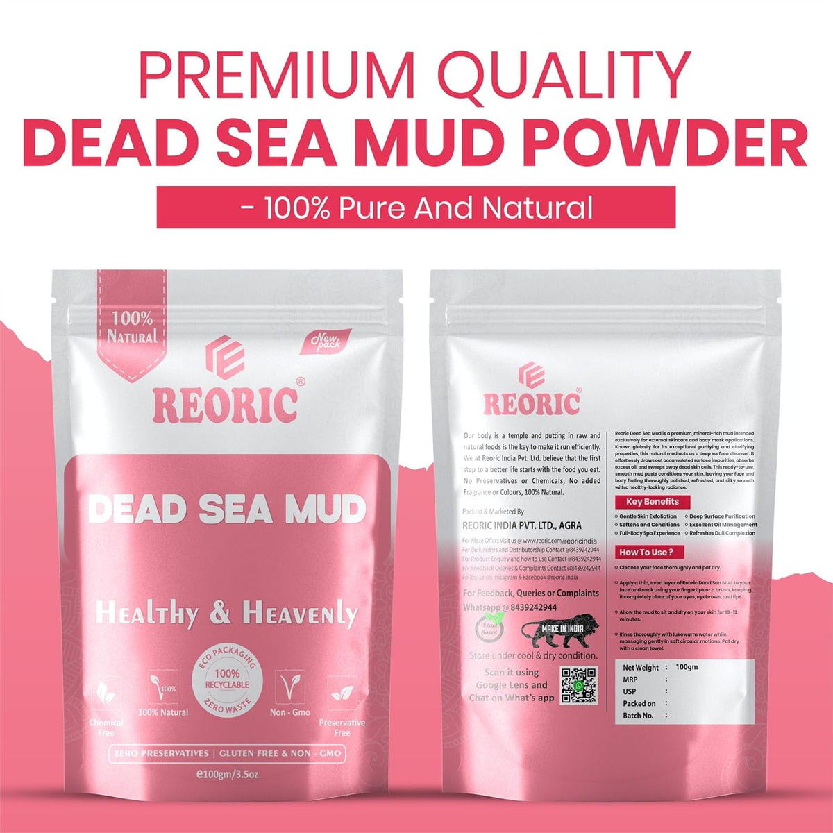 REORIC Dead Sea Mud Powder 100g