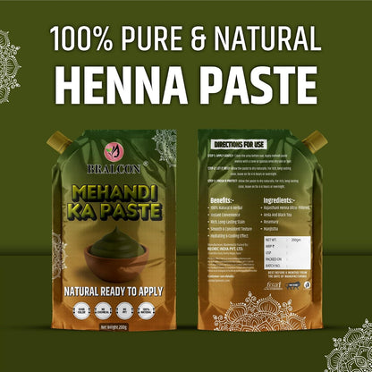 Mehandi Ka Paste, Natural Ready to Apply Henna, 200g, Chemical-Free