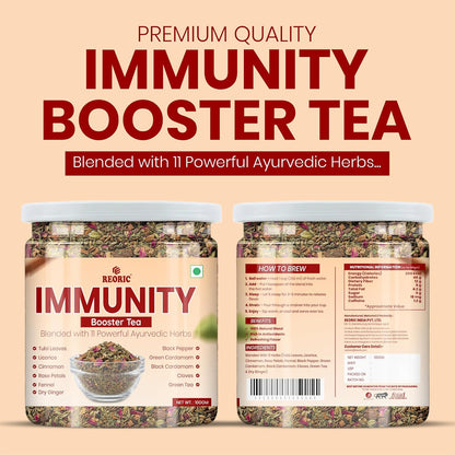 REORIC Herbal Tea Blend with 11 Spices & Botanical Ingredients -100g