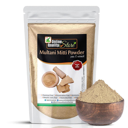 Online Quality Store Herbal Multani Mitti or Fuller Earth Stone, 400g