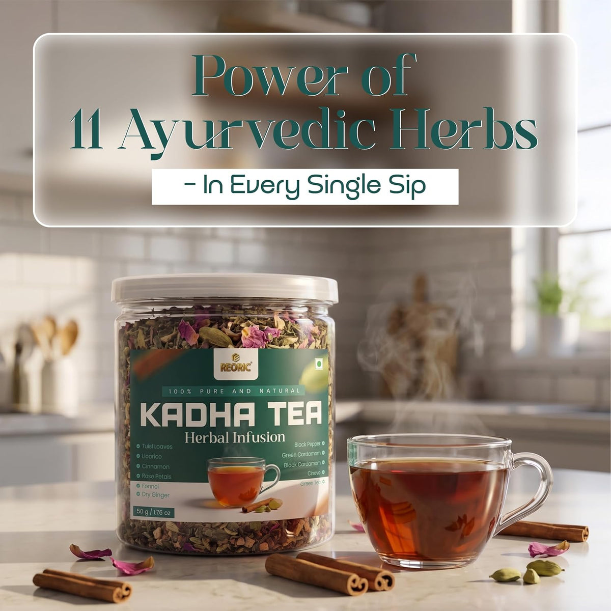 REORIC Kadha Tea Herbal Infusion 50g