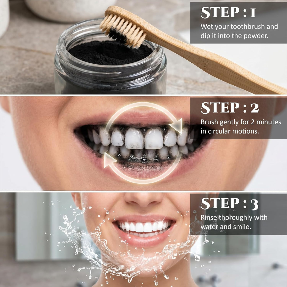 Bralcon Activated Charcoal Teeth Powder -50g