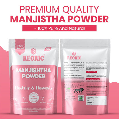 REORIC Manjistha Powder for Face Pack & Skin Care -100g