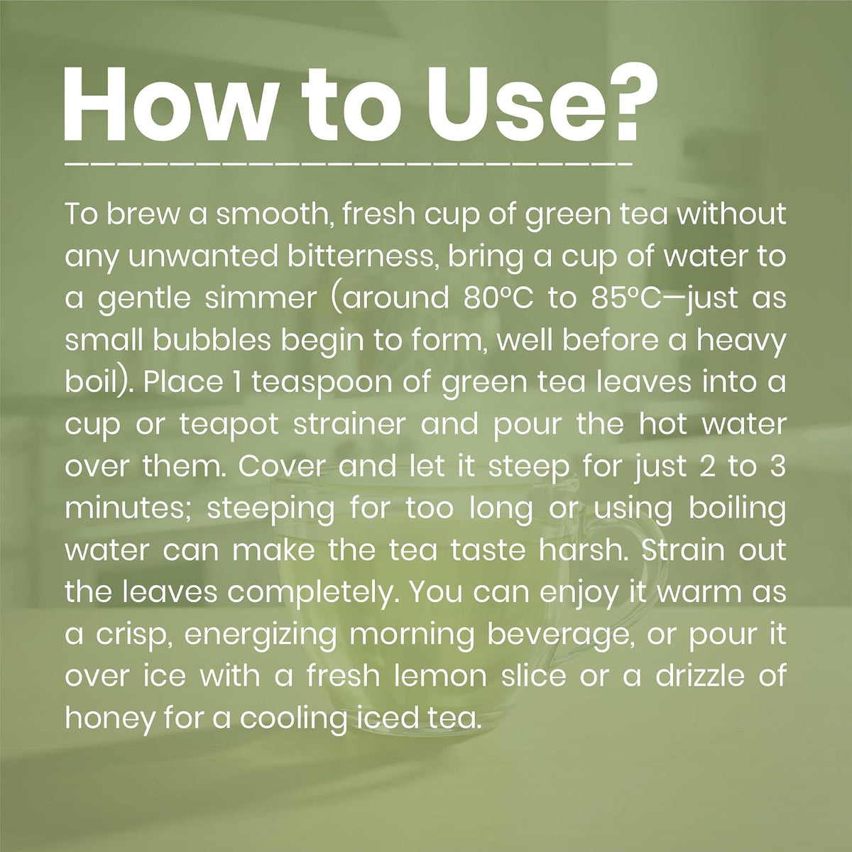REORIC Whole Leaf Green Tea 30g