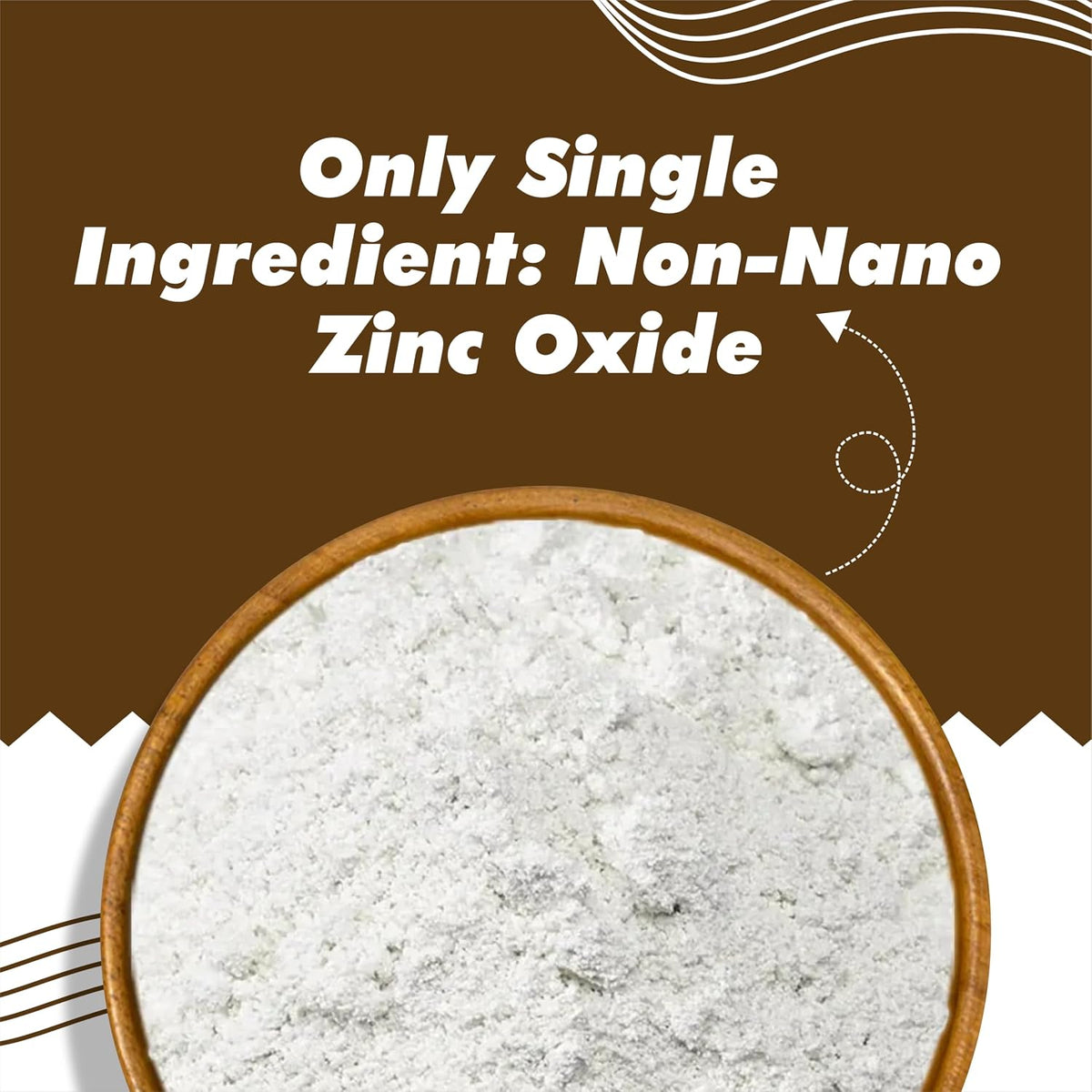 BRALCON Pure Zinc Oxide Powder (Non-Nano) 100gm – Natural Cosmetic Grade, Safe for DIY Skincare & Sunscreen Formulations, 100% Natural and Chemical Free for Face Masks, Lotions, Creams