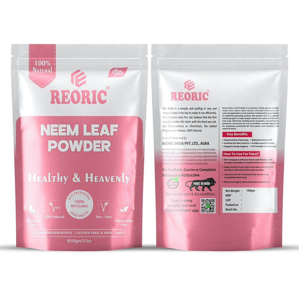 REORIC Neem Leaf Powder 100g