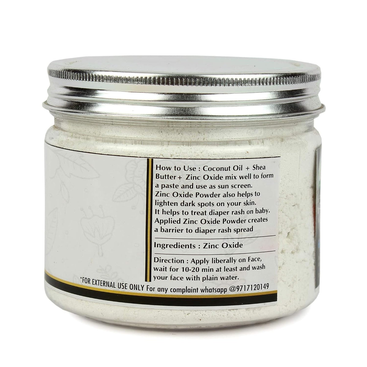 Online Quality Store Zinc Oxide Powder for face Pack, Skin Care , 150g |zinc oxide powder for skin |zinc oxide |zinc oxide powder for face|zno powder |zno nano particles |zinc oxide sunscreen |zinc oxide powder for painting