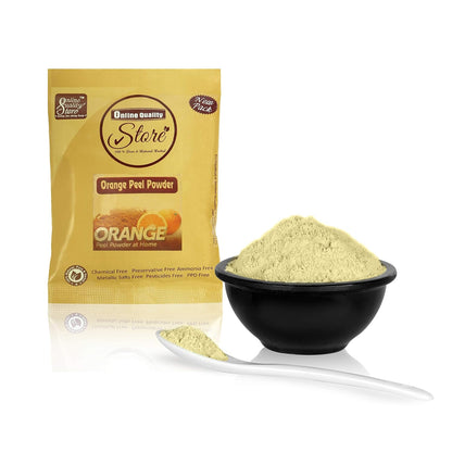 Online Quality Store Combo of Multani Mitti Powder (50g) with Kasturi Turmeric Powder (50g) Orange Powder (50g), Neem Powder (50g), Chandan Powder (50g) and Rose Powder (50g) (Total 300g, Pack of 6)