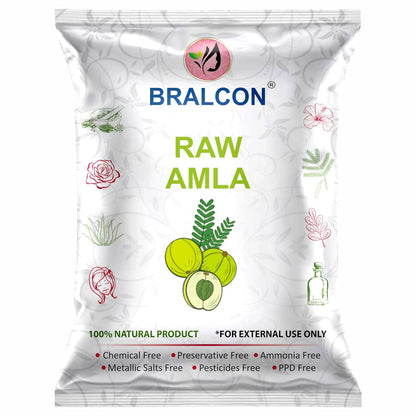 BRALCON Organic Raw Reetha, Amla, Shikakai Combo Pack- 300g(100g x 3 Pack)