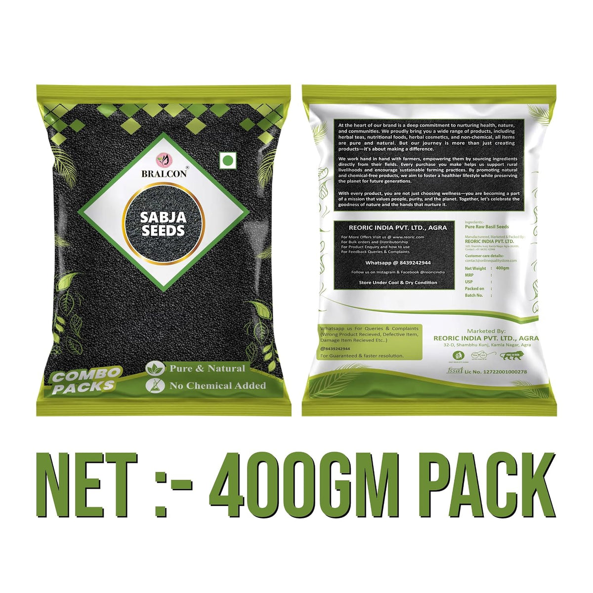 BRALCON Sabja Seeds -400g