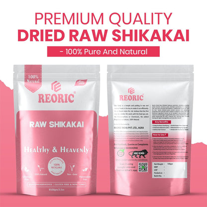 REORIC Raw Shikakai Whole Dried Pods for DIY Hair Wash & Scalp Care -100g