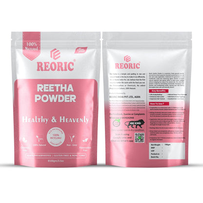 REORIC Reetha Powder for Hair Wash & Scalp Care -100g