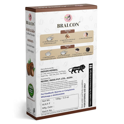 BRALCON Organic Arabica AAA+ Coffee Powder-100g