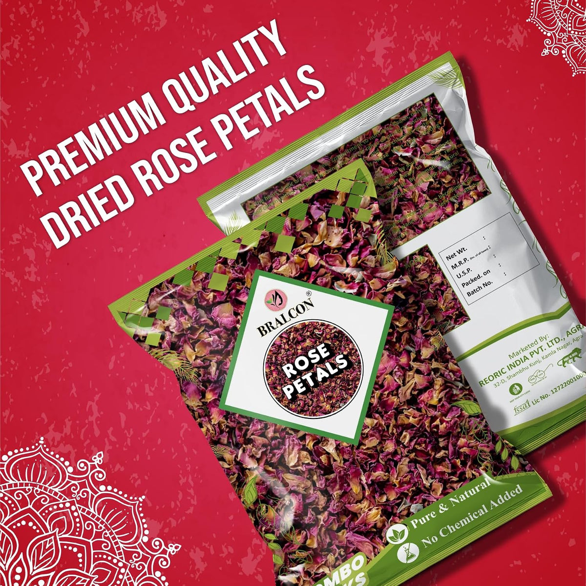 BRALCON Rose Petals - 100 gm